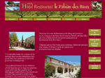 site internet de l'hotel trois etoiles fabian des baux, aux Baux de Provence.